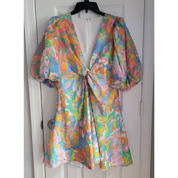 Sheike Stevie May Puff Sleeve Mini Dress 8 - Picture 3 of 11